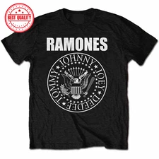 Ramones T Shirt Presidential Seal Punk Album Art Black, Ramones Punk Rock Tee