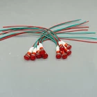 10Pcs 12V DC/AC 10mm RED Panel Mounting LED Indication Signal Pilot Lights USKY3