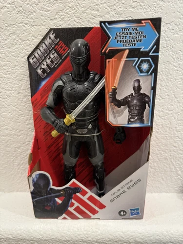 G.I.  Joe Origins Ninja Strike Snake Eyes Hasbro 12" Figure Light Up Sword