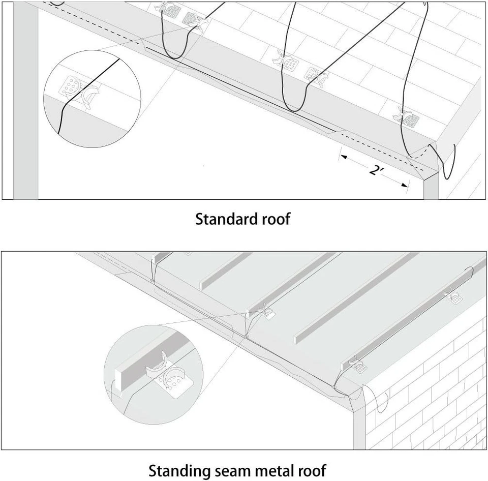 Metal Roof De-Icing Cable Clips, 25-Pack - Image 4 of 4