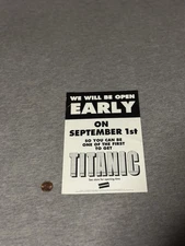 BLOCKBUSTER Original Advertisement For the Release Of TITANIC! Leonardo DiCaprio