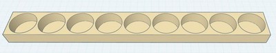 Farbregal Ablage für Artfly 2oz 1x9 Flaschen