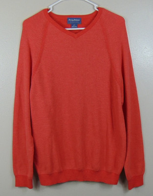 Tommy Bahama Make Mine A Double Reversible V-Neck Sweater Mens Small Pima Cotton