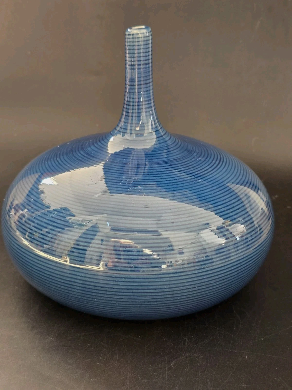 Uttermost Zayan Designer Blue Swirl Ceramic Swirl Vase MCM Modern Sleek #18988
Opens in a new window