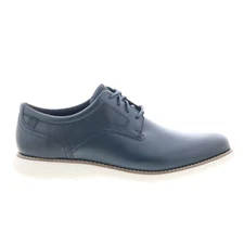Rockport Garett Plain Toe CJ5650 Mens Blue Wide Oxfords Plain Toe Shoes