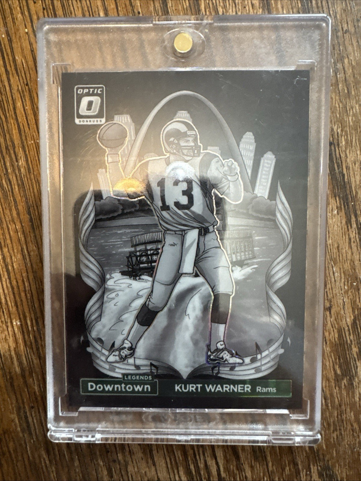 2024 Panini Donruss Optic - Downtown Legends Kurt Warner Black Pandora Prizm /25