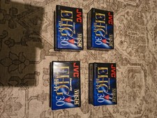 Lot of 4 JVC Compact VHS-C Tapes EGH
