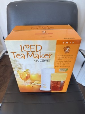 New 2006 Mr. Coffee Iced Tea Maker Model TM1S with Yellow Lid