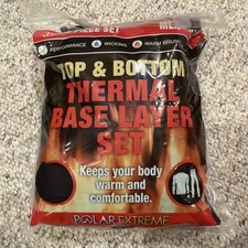 Polar Extreme 2 Piece Mens Large Top And Bottom Thermal Base Layer Set 3XL NEW