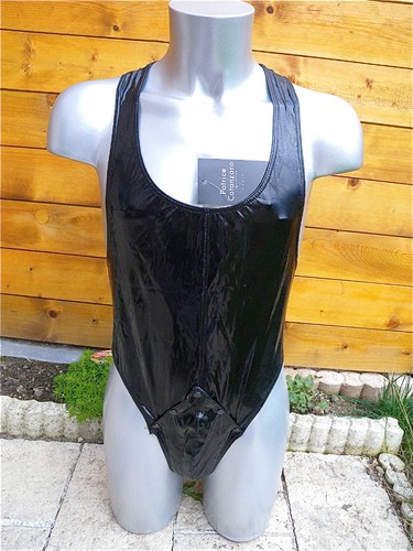 body ouvert vynile noir fétiche homme PATRICE CATANZARO T 1 (S) NEUF ÉTIQUETTE - Picture 2 of 5
