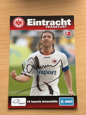 Ioannis Amanatidis Eintracht Frankfurt Autogrammkarte original signiert #S5531