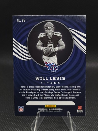 Will Levis (RC) 2023 Panini Illusions - #95 Tennessee Titans - Picture 2 of 2