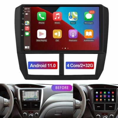 Apple Carplay Car Stereo FM AM Radio 2+32GB For 2008-2014 Subaru Impreza WRX STI