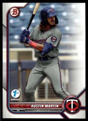 Austin Martin 2022 Bowman First Edition # BPPF-139 Base Minnesota Twins