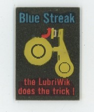 Blue Streak LubriPoints LubriWik 1960's Small VARI-VUE Motion Lenticular Ad