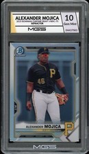 2021 Bowman Chrome #BDC-75 Alexander Mojica RC Graded 10 MGS Gem MINT REFRACTOR