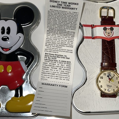 VINTAGE NIB MICKEY MOUSE WATCH “RARE” - Picture 4 of 9