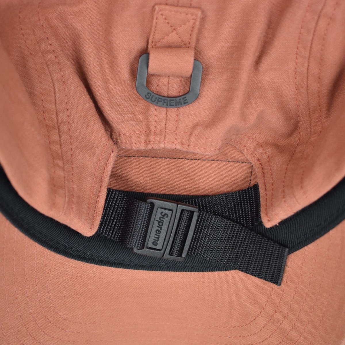 NWT Supreme Arabic Military Box Logo Camp Cap Hat Brick Orange