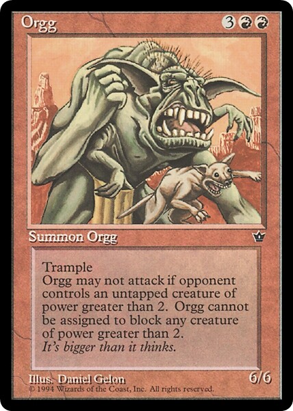 ORGG mtg EX/NM Fallen Empires 1 Rare