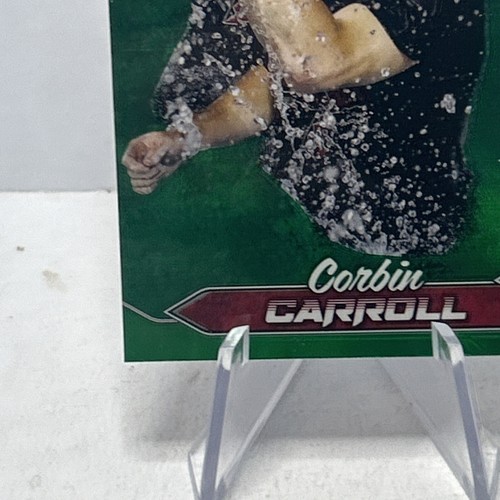 2024 Stadium Club Chrome Green Refractor #94 Corbin Carroll - Diamondbacks - Picture 5 of 10