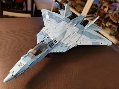 Russland Suchoi Su-57 Verbrecher MOC Blöcke Stealth Fighter Flugzeug Flugzeug Jet Russisch