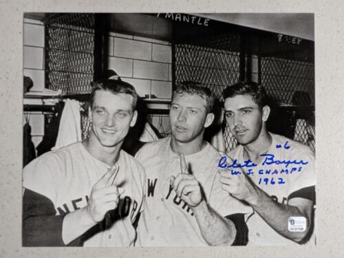 Clete Boyer signiert 8x10 Foto World Series Champs 1962 NY Yankees Coa - Bild 1 von 2