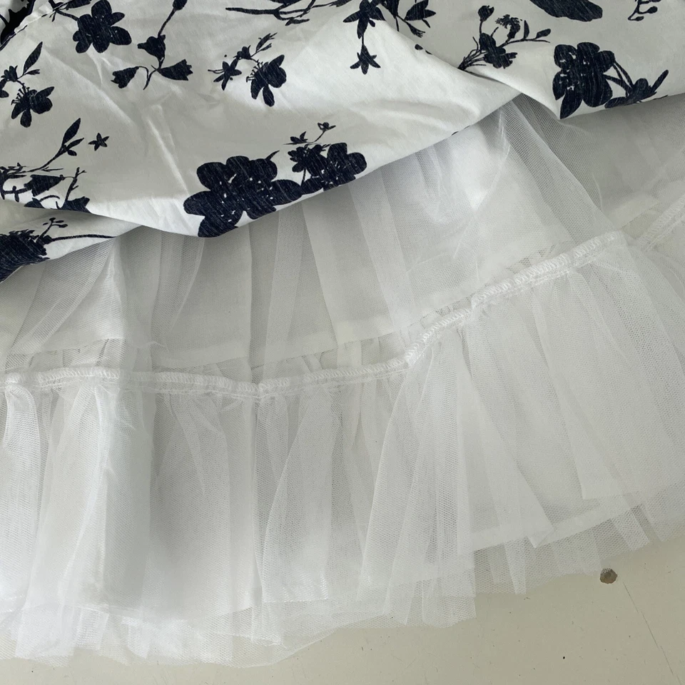 NUEVO CON ETIQUETAS 116 5-6 años Jottum Settle Hermoso Vestido de Fiesta Cruzado Espalda Calada Holandés Foto 2 de 4