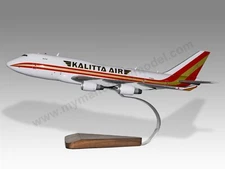 Boeing 747- 400 Kalitta Air Desk Wood Airplane New Model Large Scale 1/150