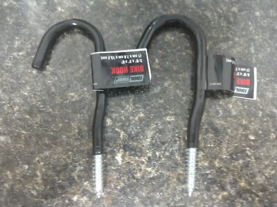 2 pack Heavy Duty 6''  Screw-In Hook Vinyl Coat Bike Wall Hanger (LY-7)