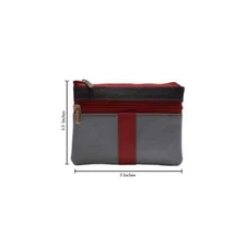 Women's genuine leather coin purse and credit card wallet. Key Chain Holder