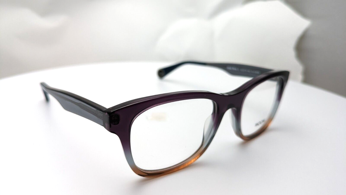 Woow Mad Men 1 Col 0008 Brown-Eggplant Round Unisex Eyeglasses