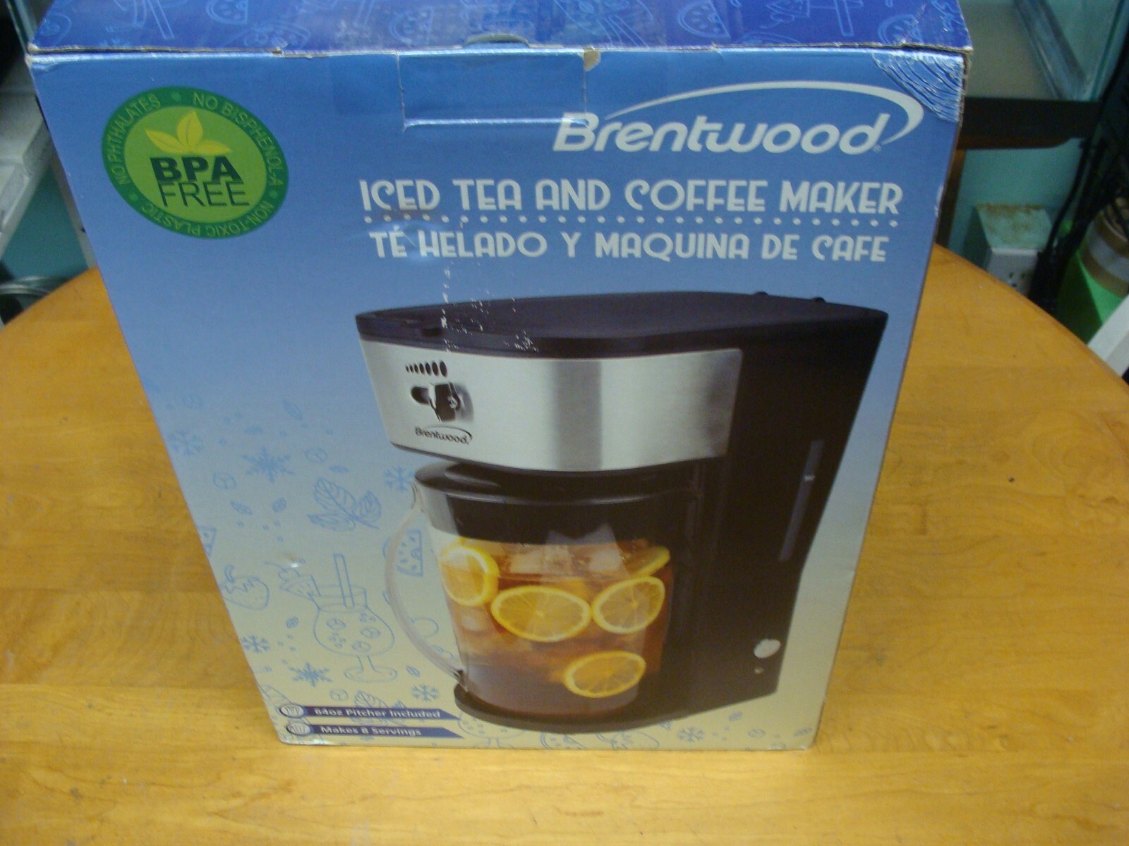 With 64 Oz Pitcher New  Stainless Kt-2150bk