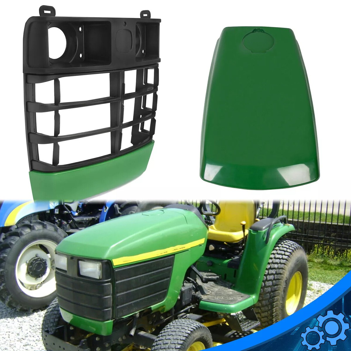 For John Deere 4200 4210 4300 4310 4400 4410 Upper Hood W/Fuel