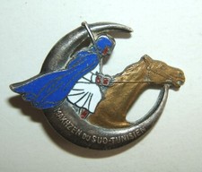 INSIGNE MAKHZEN DU SUD TUNISIEN - COIFFE BLEUE TYPE 1 - Drago Béranger Déposé - 