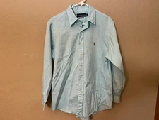POLO RALPH LAUREN Blue Label Long Sleeve Button Down Shirt Size 16 1/2 32/33