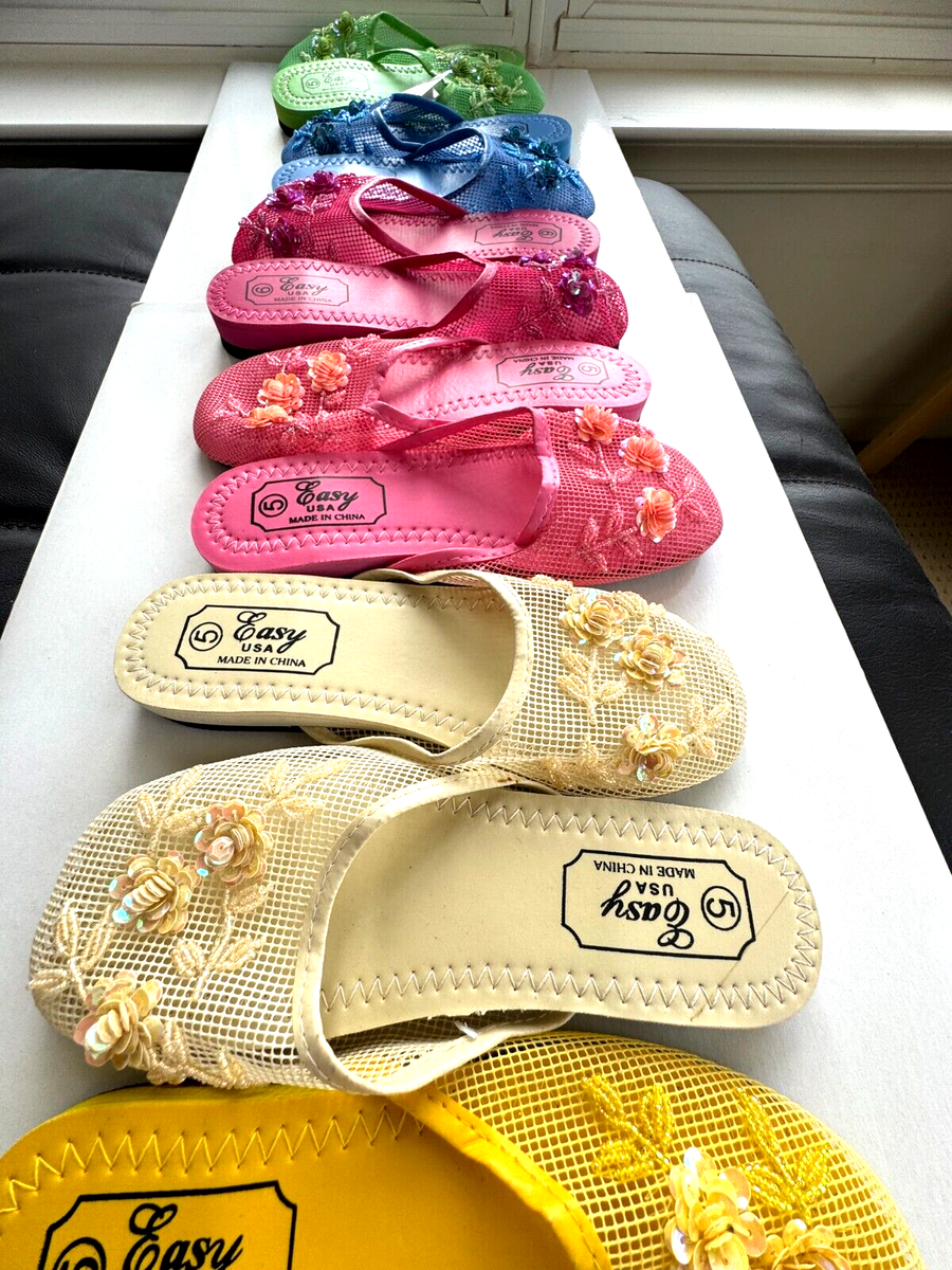 Chinese Mesh Slippers Sandals Fits Women Teens Girls Various