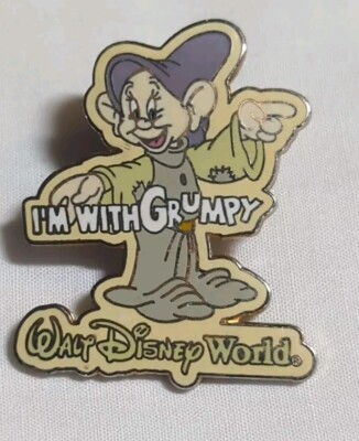2006 Disneyland Resort DOPEY “I'm With Grumpy” Character Trading Pin | eBay