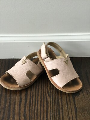 MANUELLA DE JUAN DESIGNER GIRLS LIGHT PINK LEATHER SANDALS SIZE 23