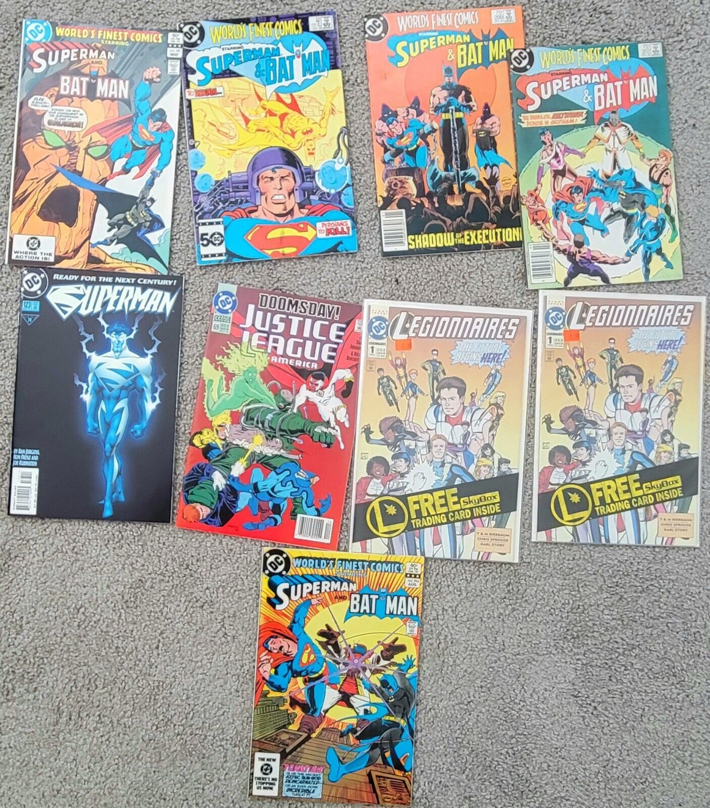 DC Lot of 9 Copper Age Comics Superman/Team/Friends/Legion/Action/More