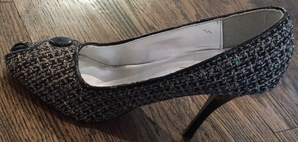 Женские разноцветные тканевые туфли-лодочки на шпильке Anne Michelle 8 - Изображение 2 из 4