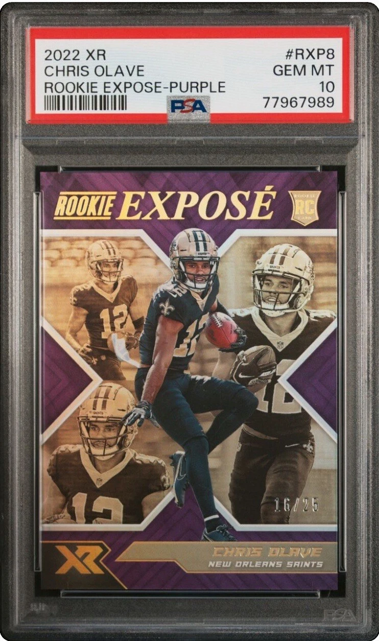 Chris Olave Panini XR Rookie Expose #RXP8 Purple