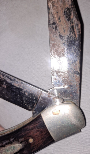 CUSTODIA VINTAGE XX 6265 SAB 2 LAME COLTELLO DA CACCIA PIEGHEVOLE - Foto 9 di 10