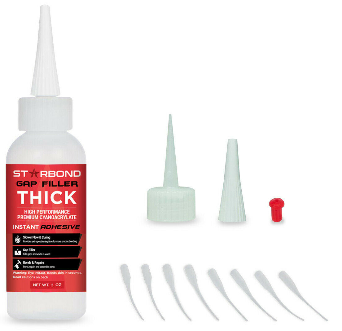 Starbond EM-2000 2 унции заполнитель зазоров густой цианоакрилатный клей CA с наконечниками и колпачком 2890₽