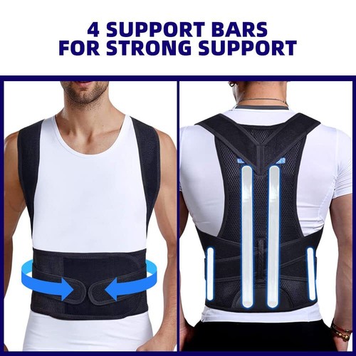 Back Posture Corrector Reduce Illness, Neck Shoulder Support Belt to Relief Pain - Picture 7 of 19