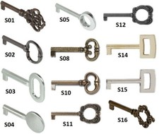 Zierschlüssel Bartschlüssel Antik Dekoschlüssel Euro-Sperre Möbelschlüssel