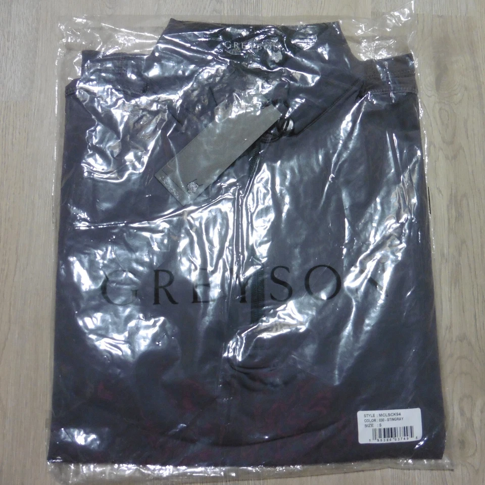 GREYSON Mens S SMALL TATE MOCKNECK 1/4 ZIP PULLOVER STINGRAY GREY GOLF MCLSCK94 - Image 2 of 4