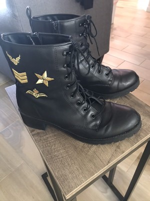 madden girl combat boots with heel