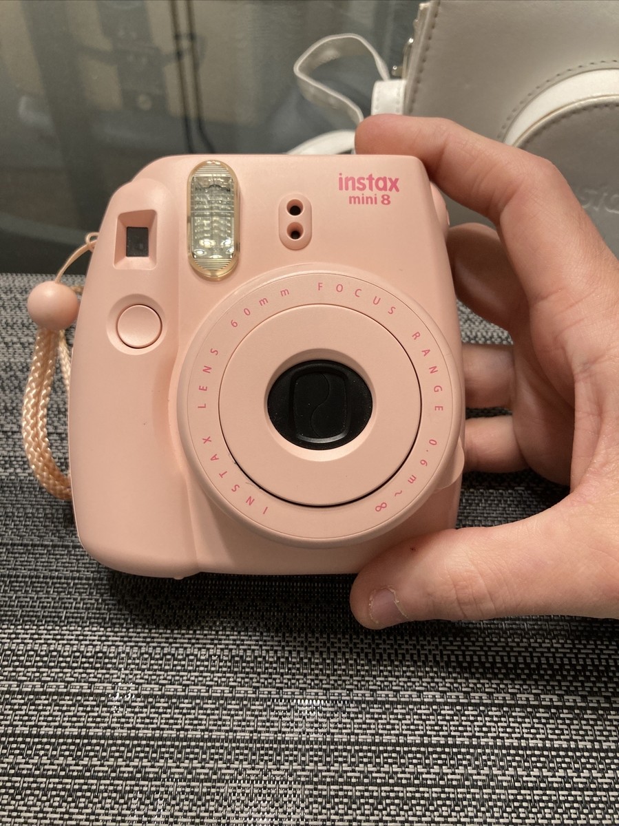 Fuji Instax Mini 8 Fujifilm Instant Film Camera Pink With Case