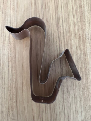 Kitchen Collectibles Copper Cookie Cutter Saxophone Music Instrument