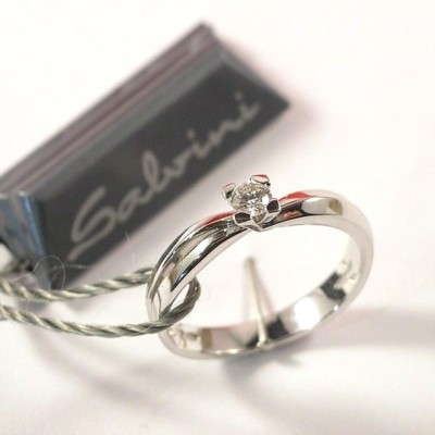 Salvini Solitär Ring 18 kt Weißgold und 0,15 ct Diamant LETZTES STÜCK -30%